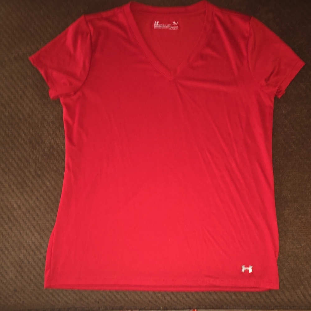Under Armour Red Fitted Short Sleeve T-Shirt